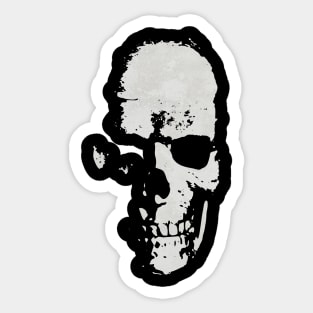 Grunge Skull Sticker